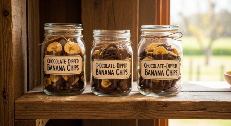 🍫 Freeze-Dried Chocolate-Dipped Banana Chips